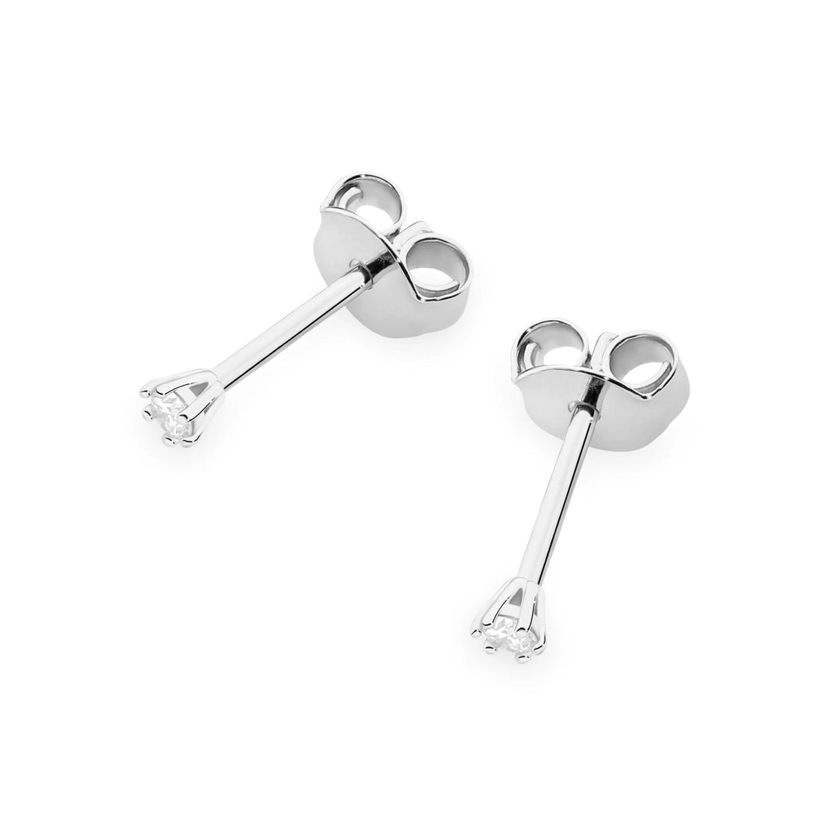 zlaté náušnice se 2 x 0,04 ct diamanty k0501-diw-01