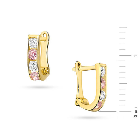 children-s-gold-english-clasp-earrings-with-zirconia-k054-14k-585