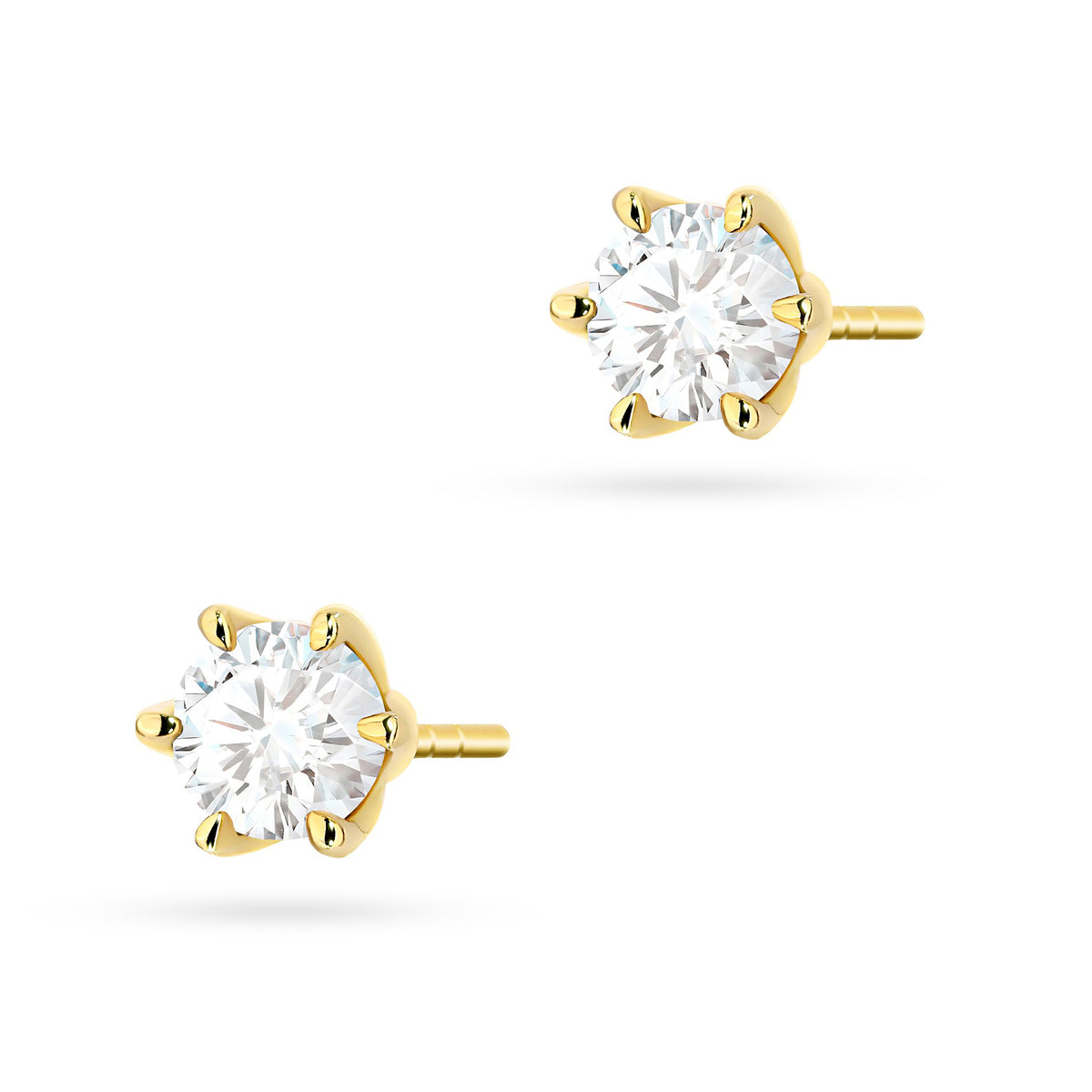 zlaté náušnice se 2 x 0,50 ct diamanty k0575-diw-03
