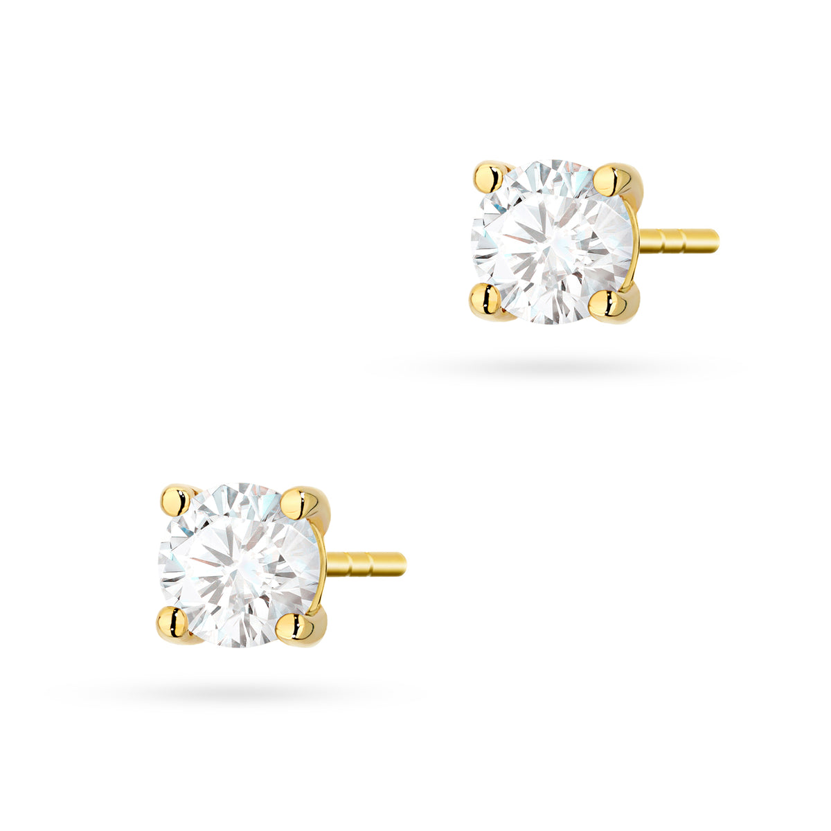 zlaté náušnice se 2 x 0,50 ct diamanty k0577-diw-03