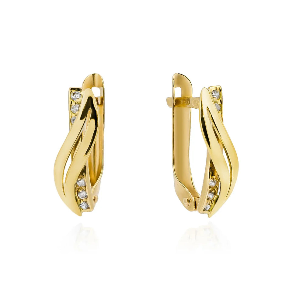 gold-english-clasp-earrings-with-zirconia-k100-14k-585