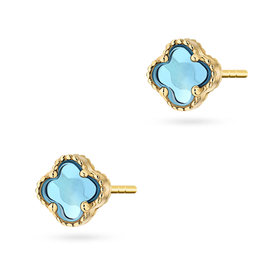 gold-stud-earrings-with-mother-of-pearl-lucky-k105-14k-585-n