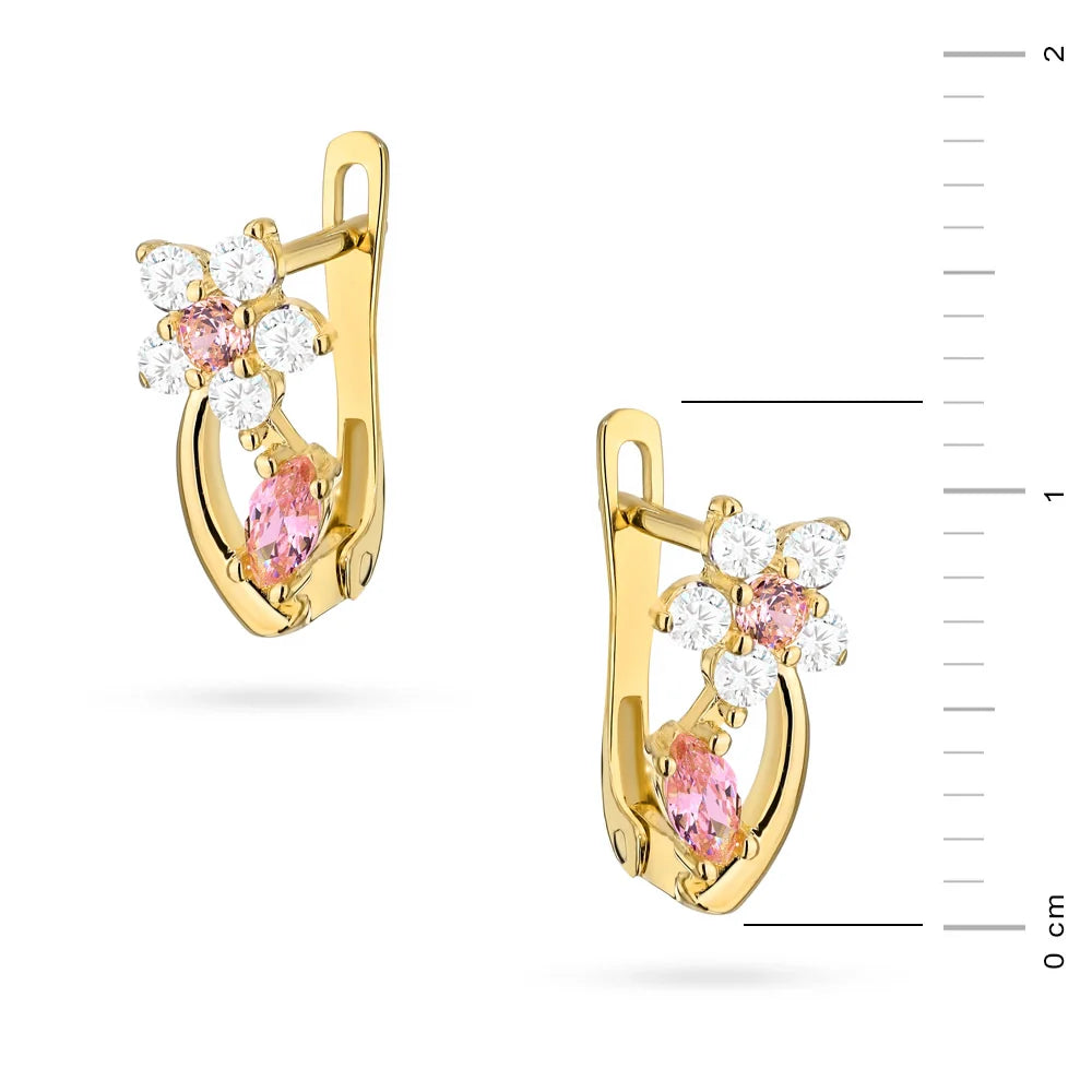 children-s-gold-english-clasp-earrings-with-zirconia-k1508-14k-585