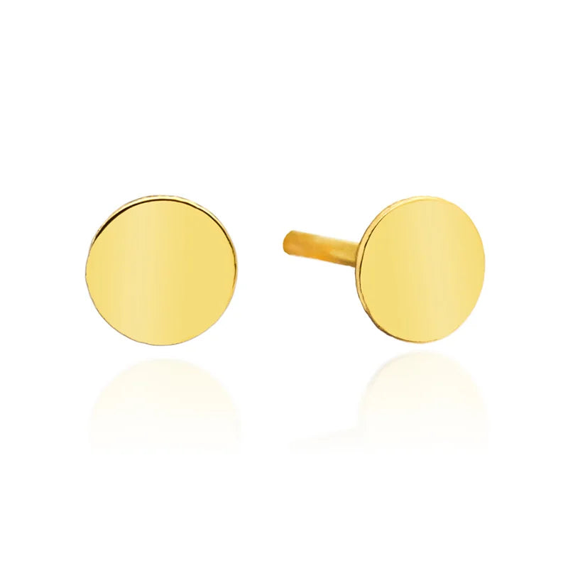 náušnice se zlatými peckami k156 14k 585