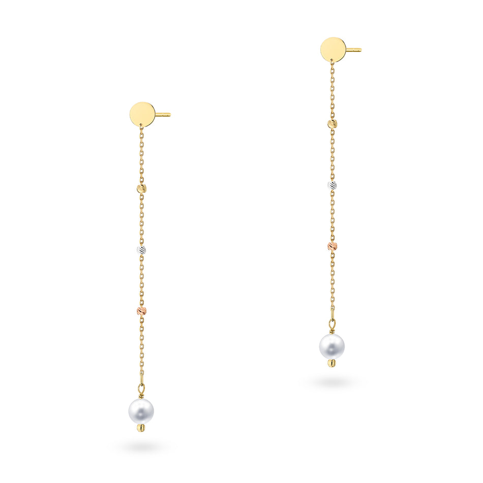 two-color-gold-stud-earrings-with-synthetic-pearl-beads-k1953-14k-585-b