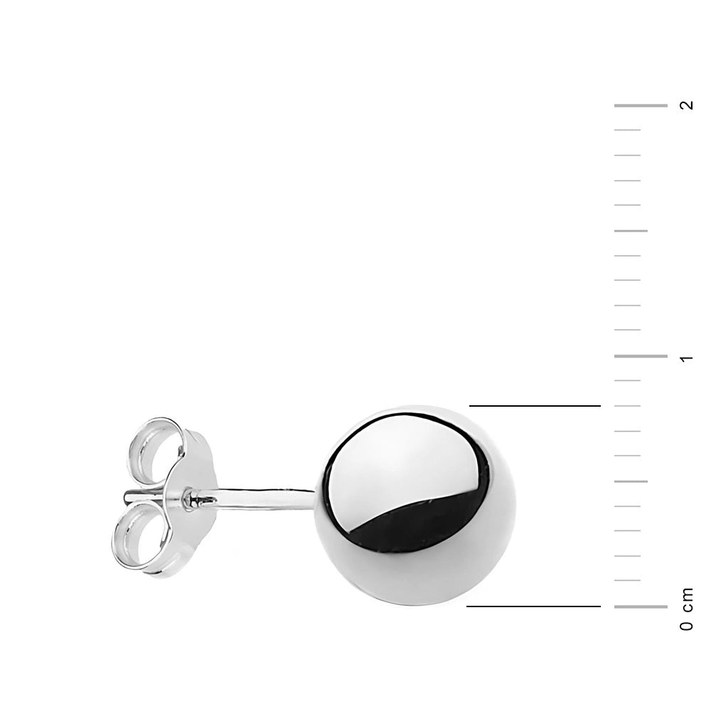 single-silver-stud-bead-earring