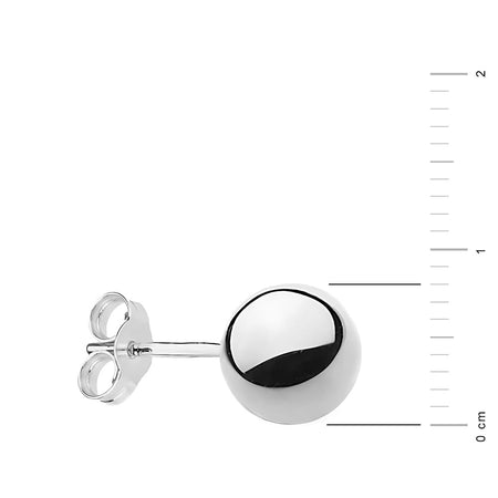 single-silver-stud-bead-earring