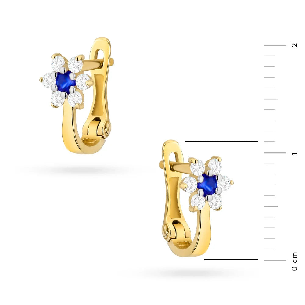 children-s-gold-english-clasp-earrings-with-zirconia-k345-14k-585