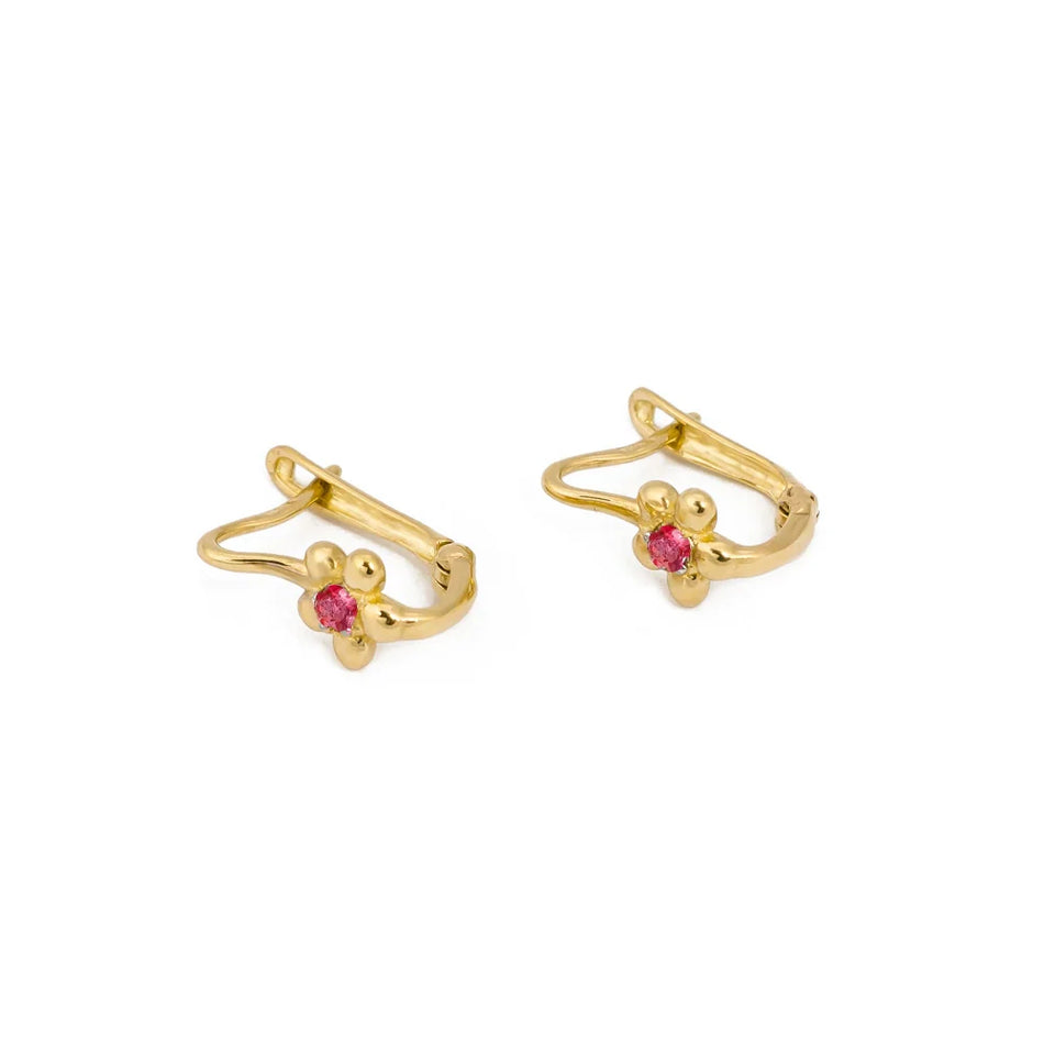 children-s-gold-english-clasp-earrings-with-zirconia-k611-14k-585