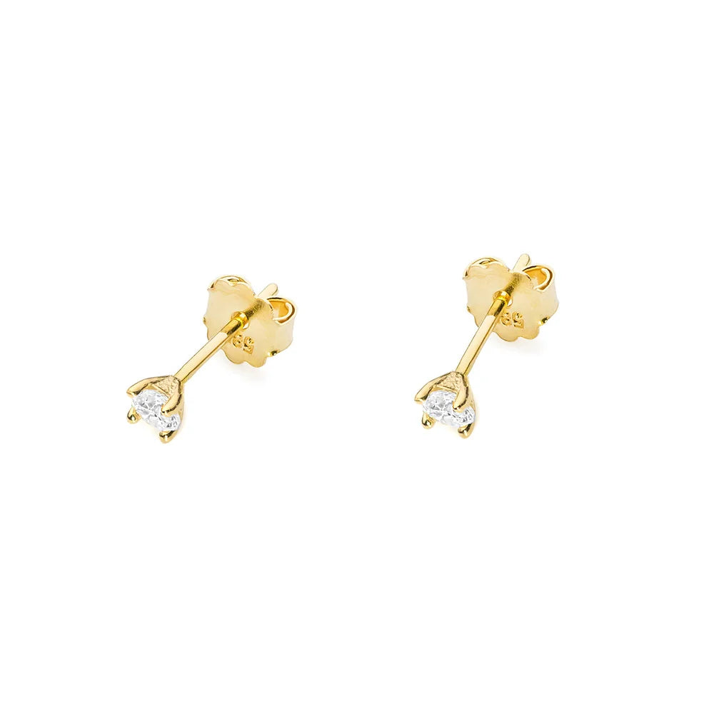 zlaté náušnice se 2 x 0,04 ct diamanty k0066-diw-01