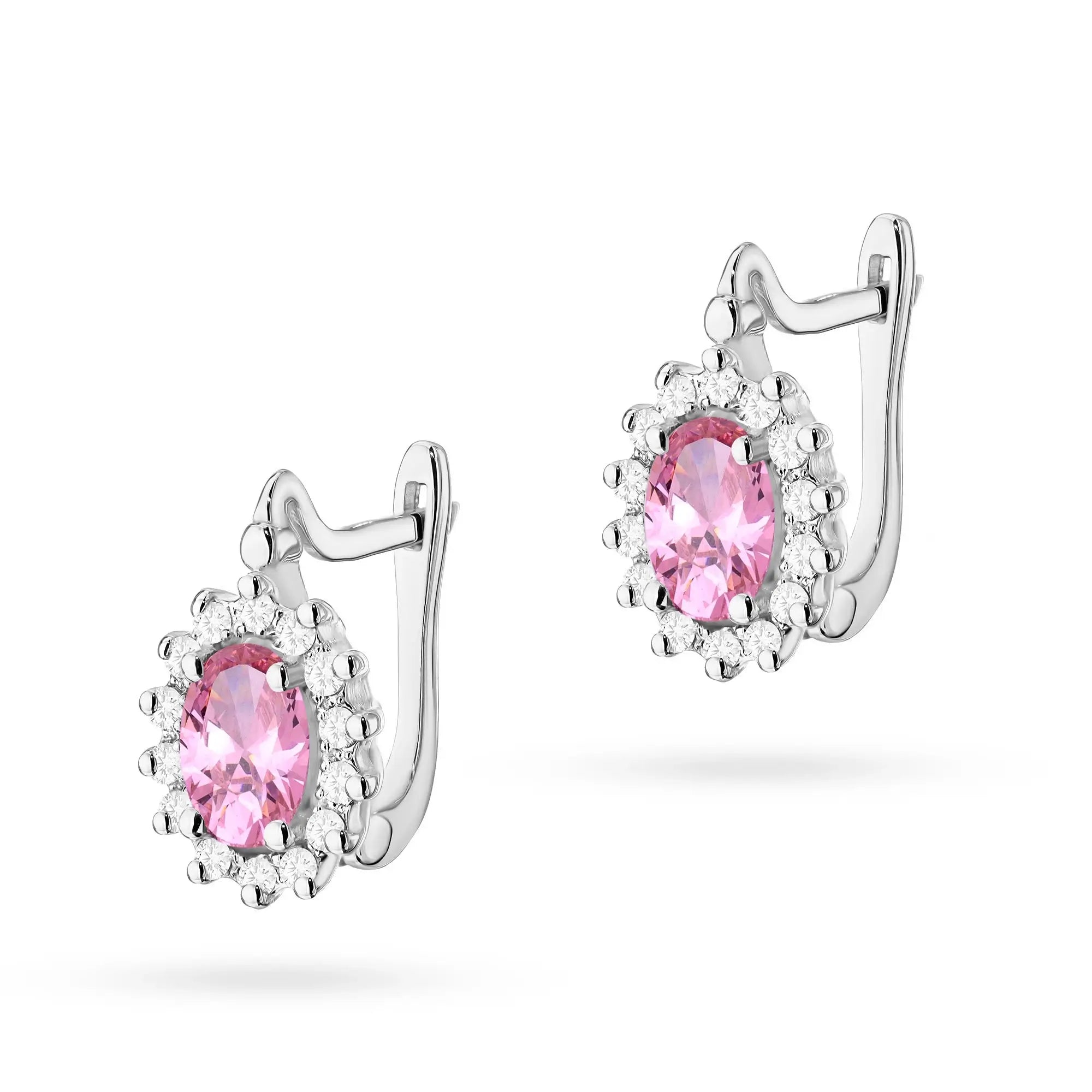 gold-earrings-with-pink-topazes-and-diamonds