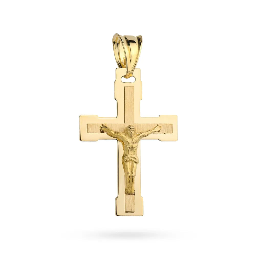 zlatý křížek s kubickou zirkonií kr-gw-039-585