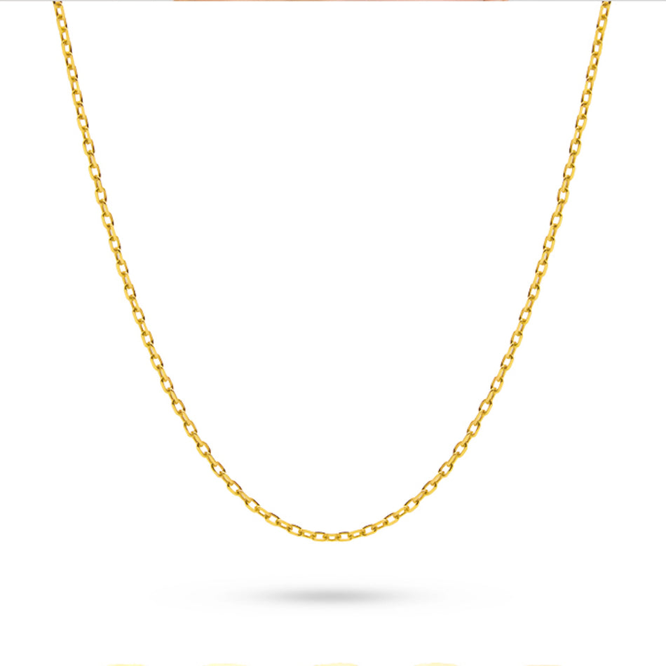 Zlatý kotvový řetízek 1,0 mm