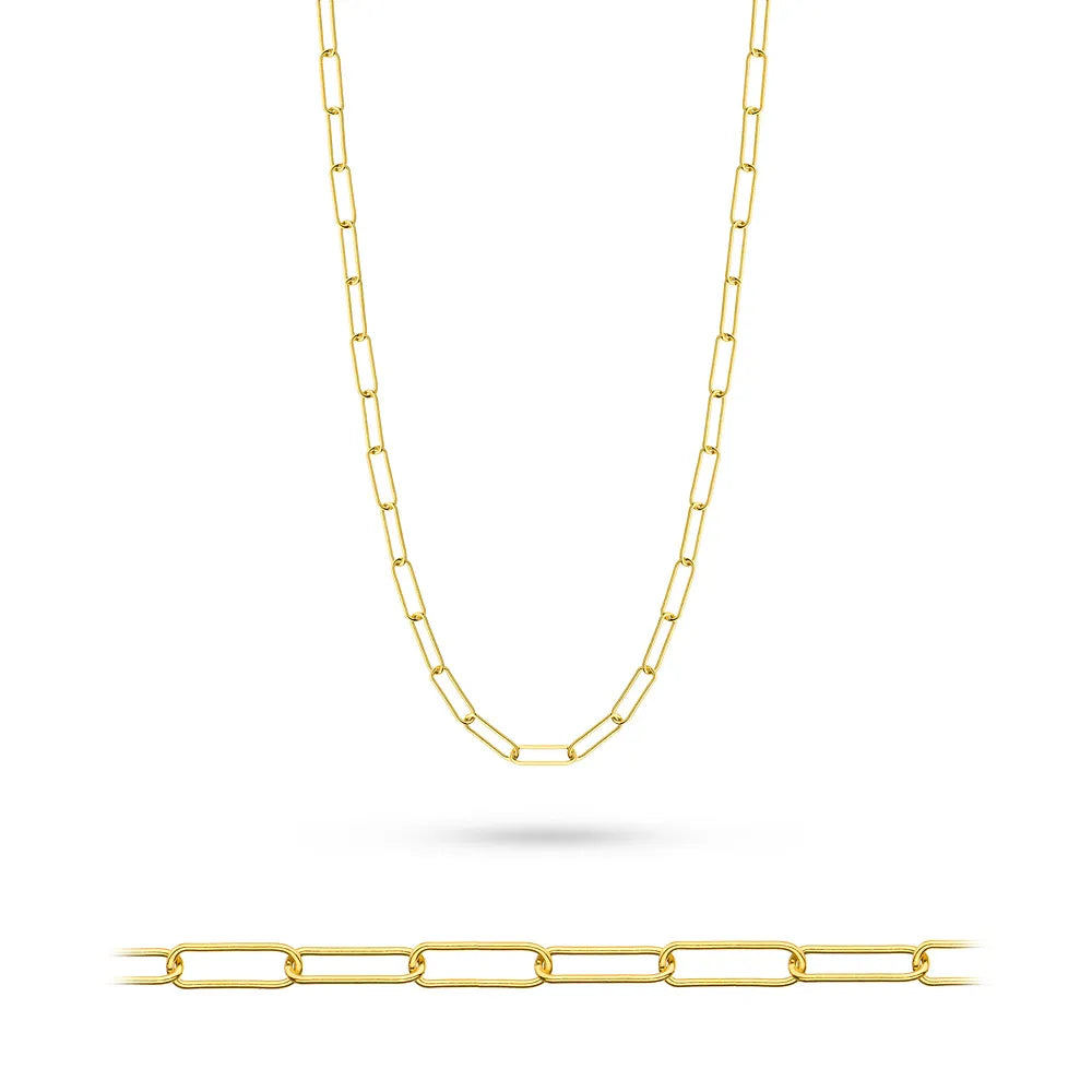 stříbrný kotvící řetízek pozlacený 3,0 mm l236 925-z