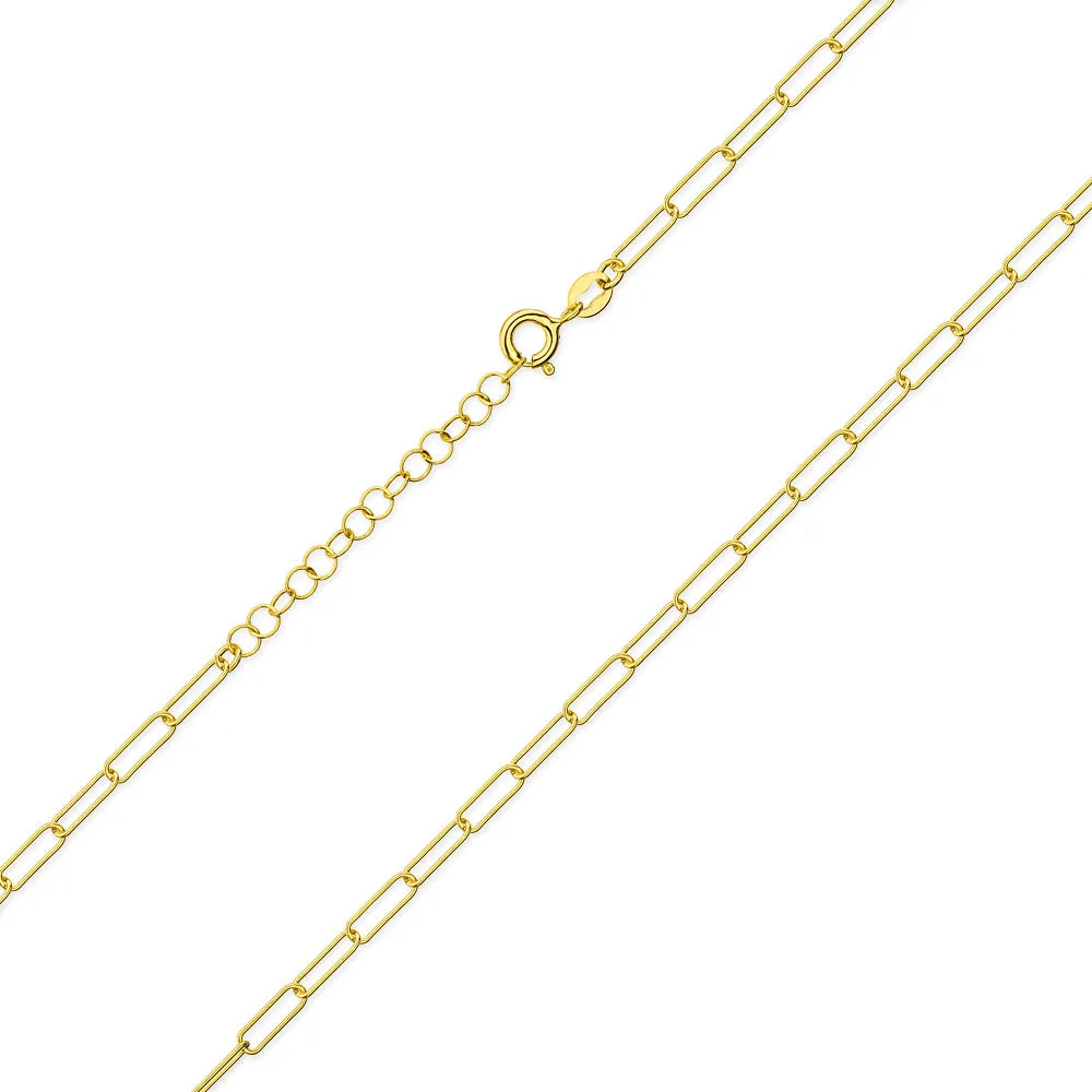 stříbrný kotvící řetízek pozlacený 3,0 mm l236 925-z