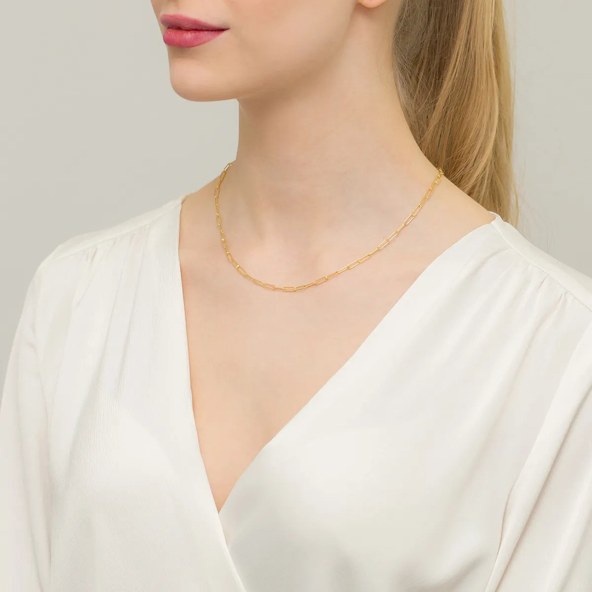 stříbrný kotvící řetízek pozlacený 3,0 mm l236 925-z