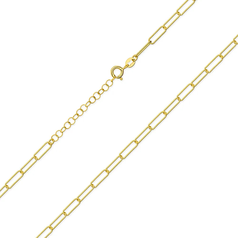 stříbrný kotvící řetízek pozlacený 3,5 mm l237 925-z