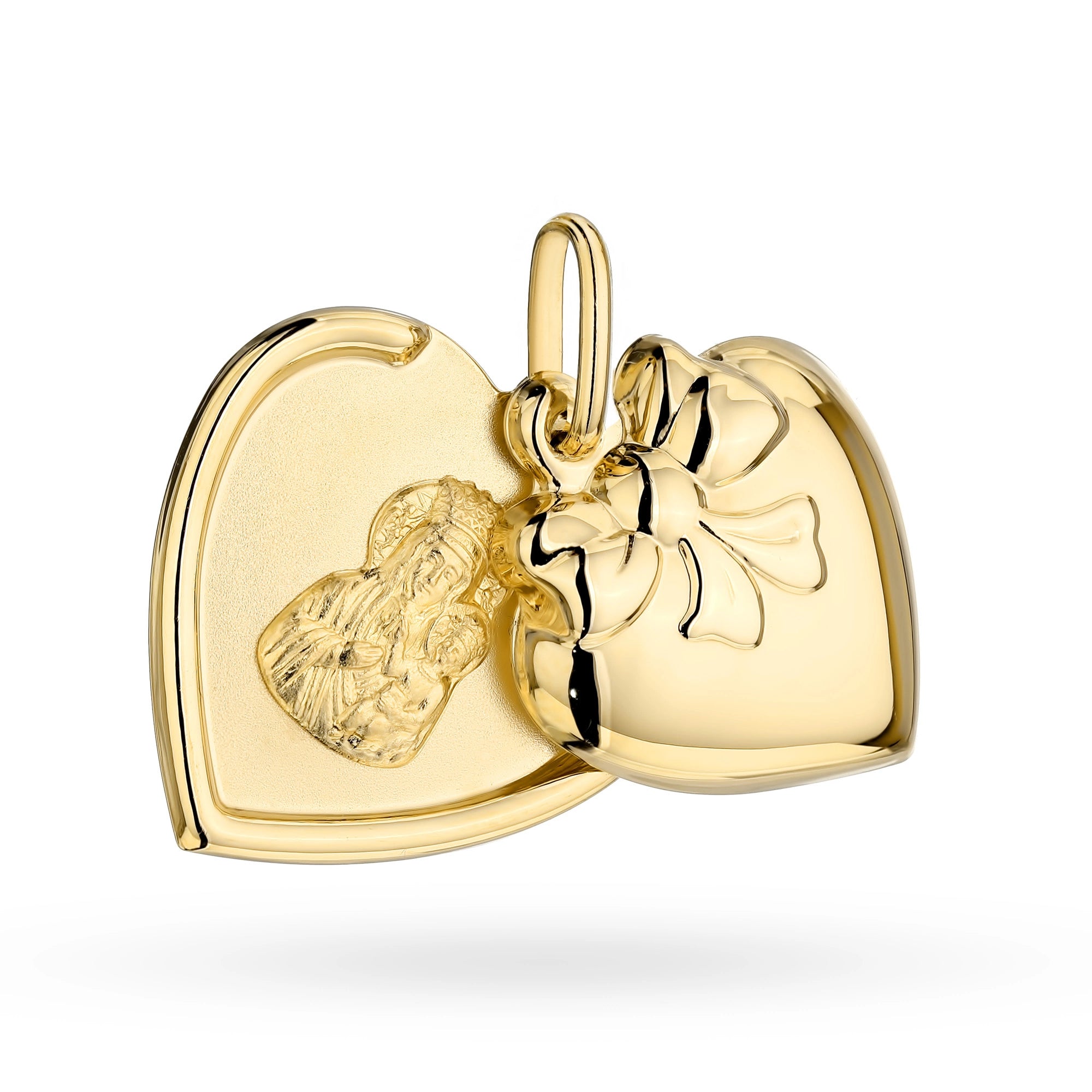 zlatý medailonový přívěsek se svatým Františkem md-gw-101-585