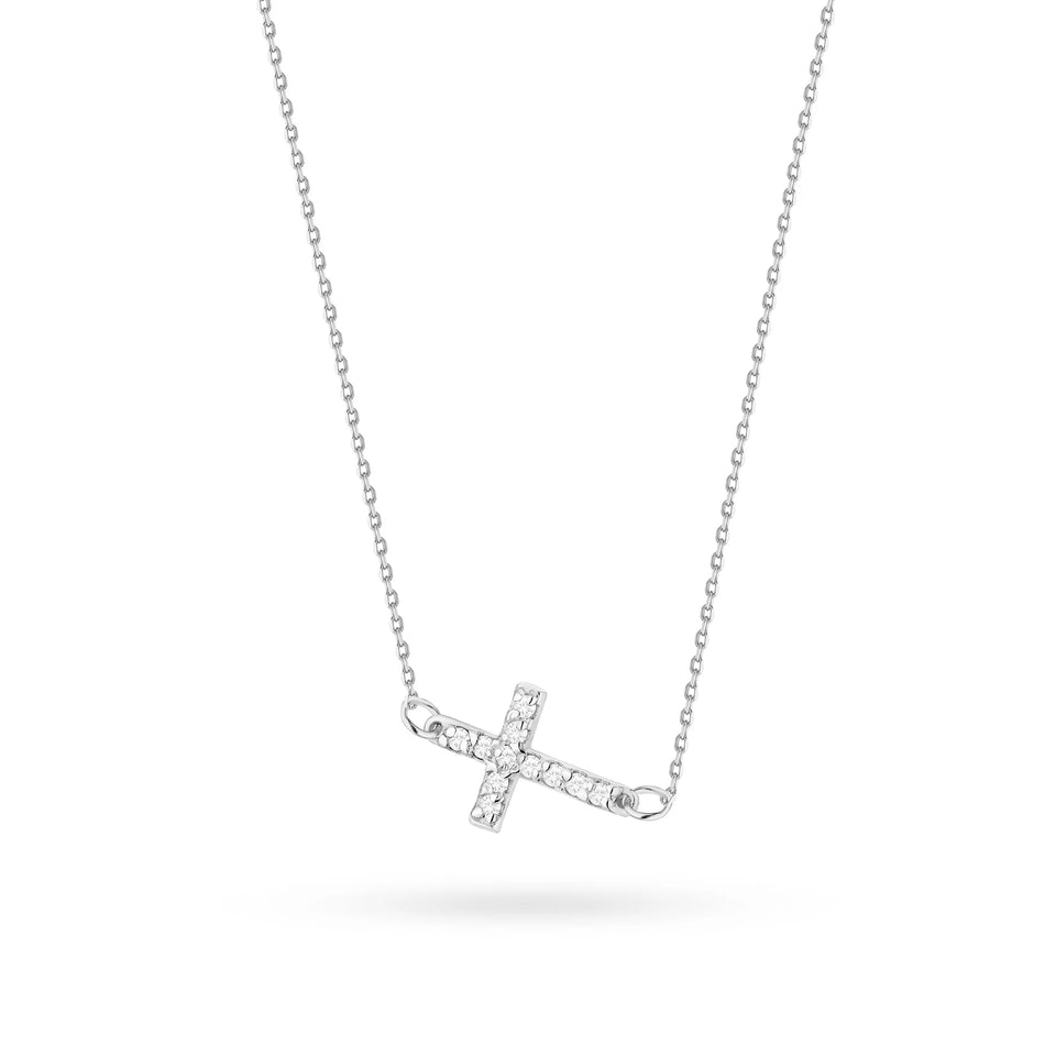 Zlatý náhrdelník s diamanty 0,055 ct