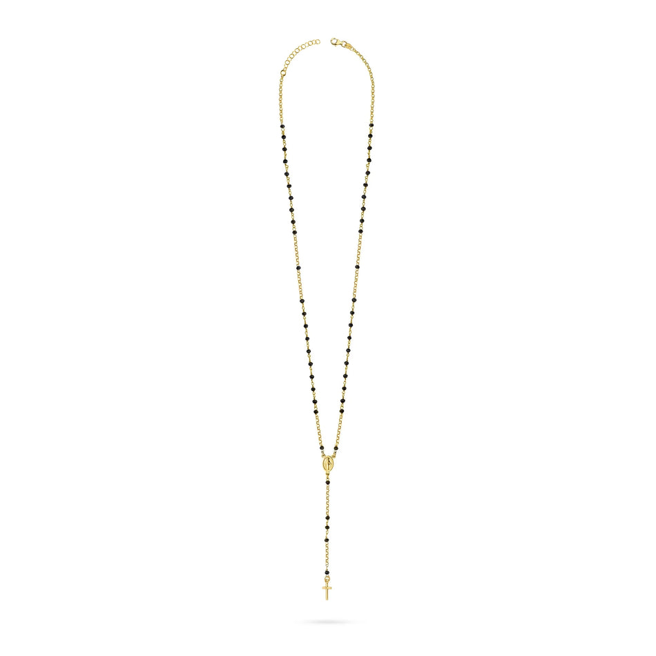 Růženec ze stříbrného pozlaceného zlata