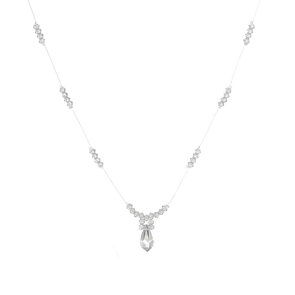 silver-wedding-necklace-with-crystal-nw009