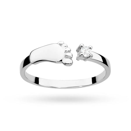 gold-ring-with-0-04ct-diamond-baby-foot-p003-b0-04