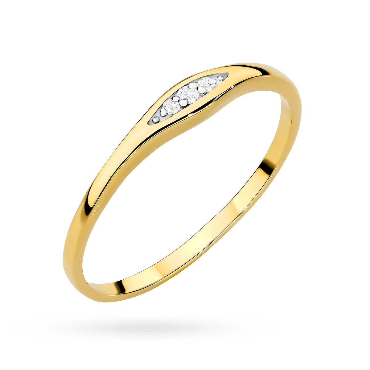 zlatý prsten s diamanty 0,02 ct p016-b0-02