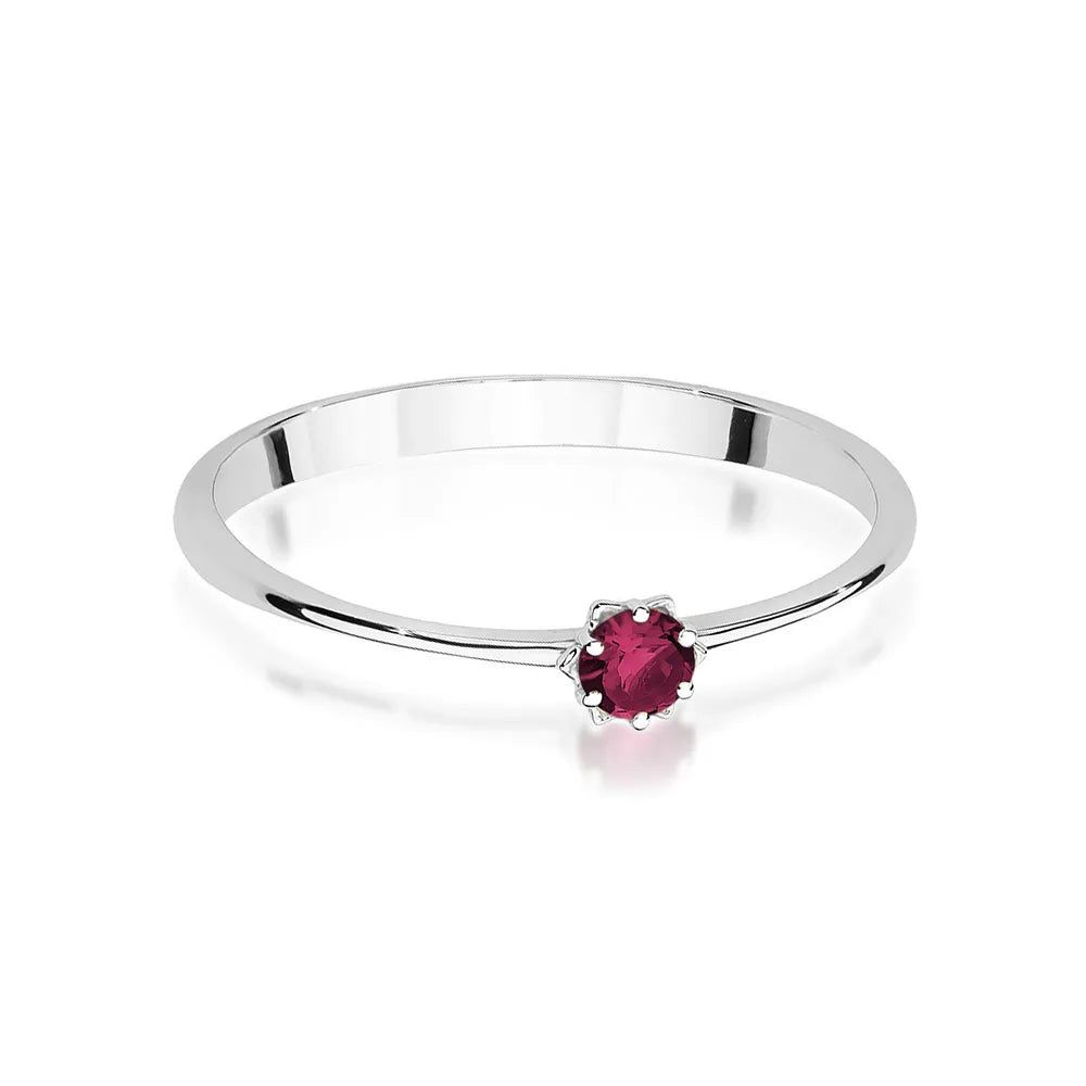 zlatý prsten s 0,15ct rubínem p040-585-r0-15