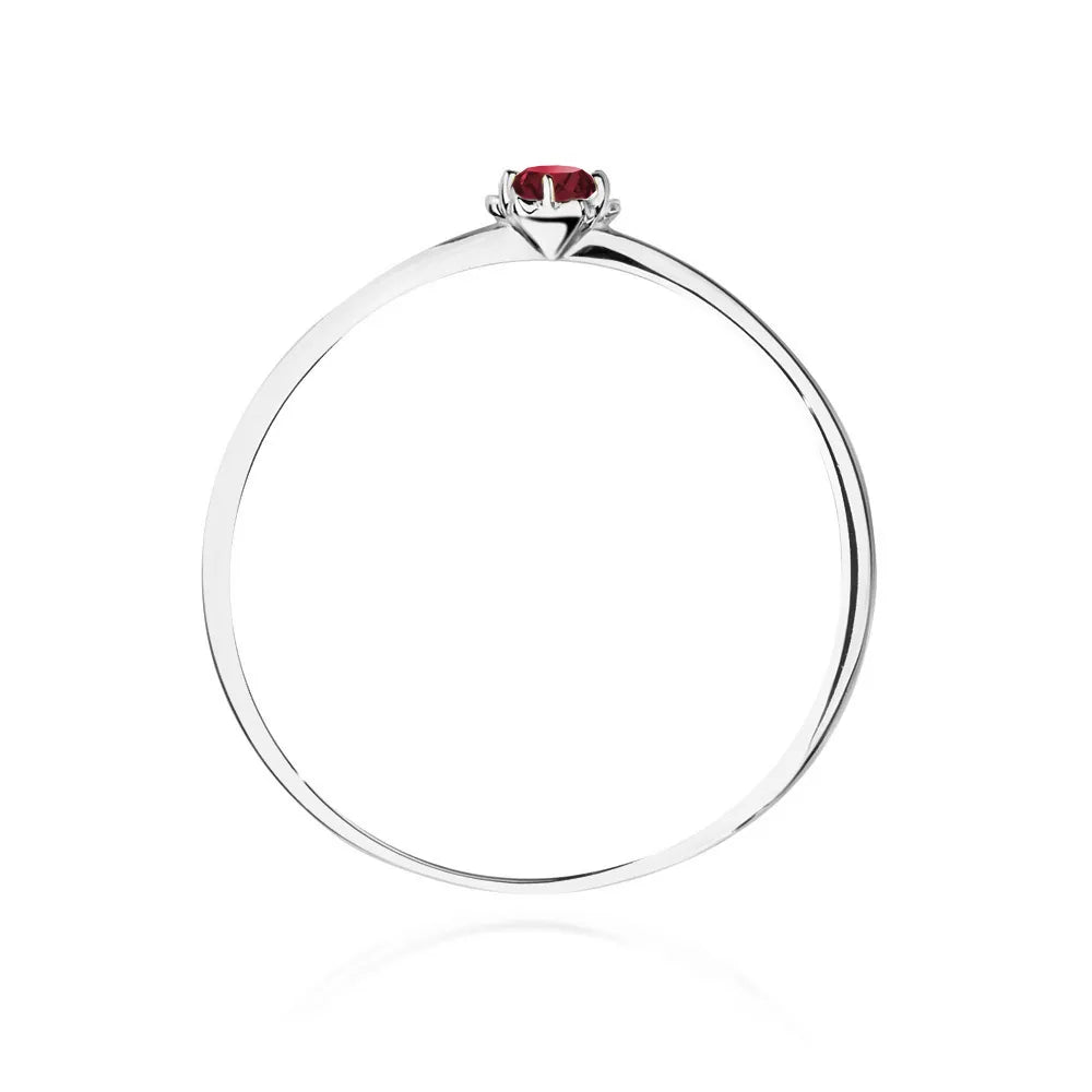 zlatý prsten s 0,15ct rubínem p040-585-r0-15