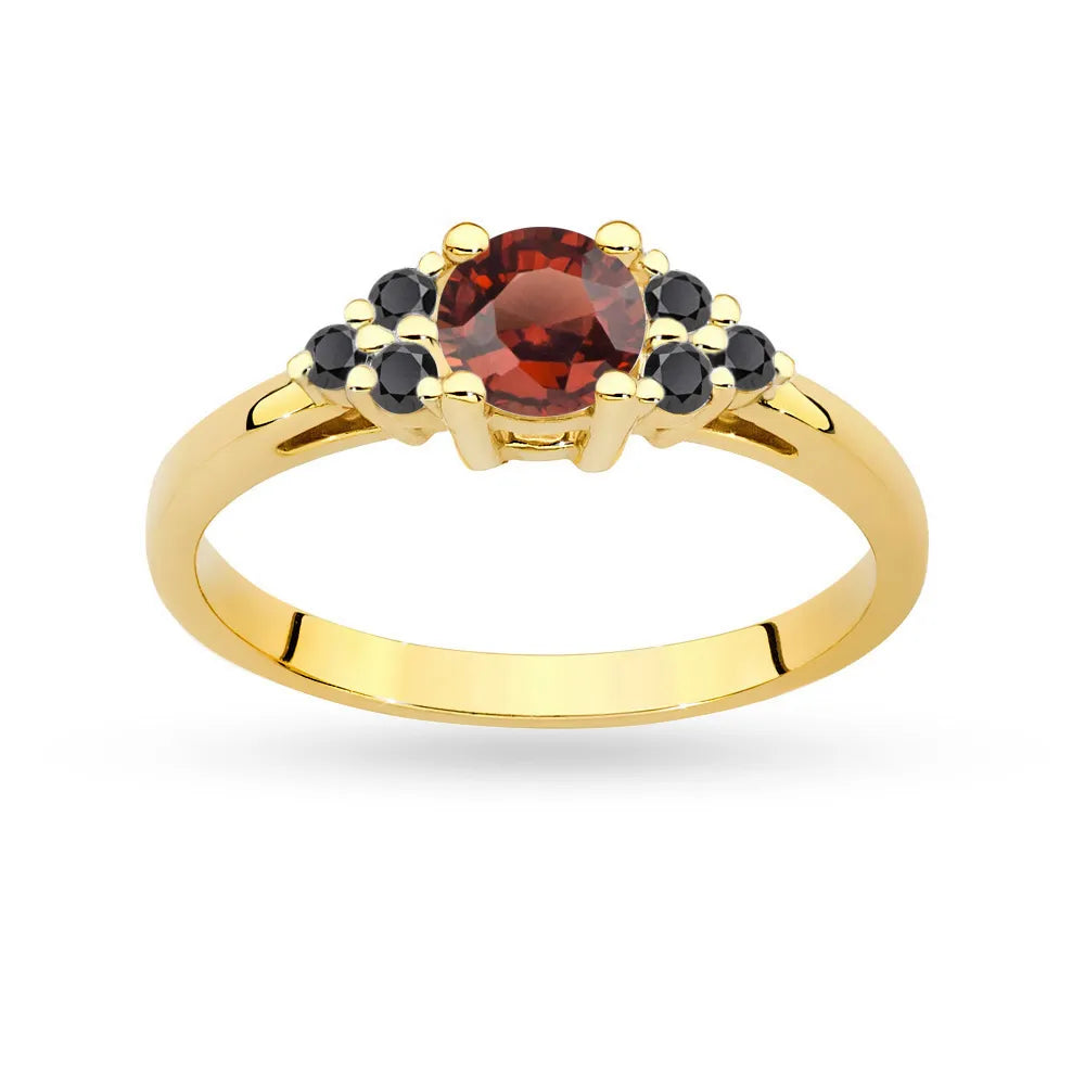 gold-ring-with-garnet-and-black-diamonds-p127