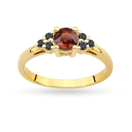 gold-ring-with-garnet-and-black-diamonds-p127