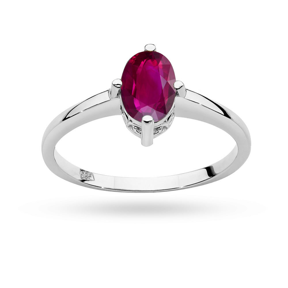 zlatý prsten s 1,00ct rubínem p148-585-r1-00