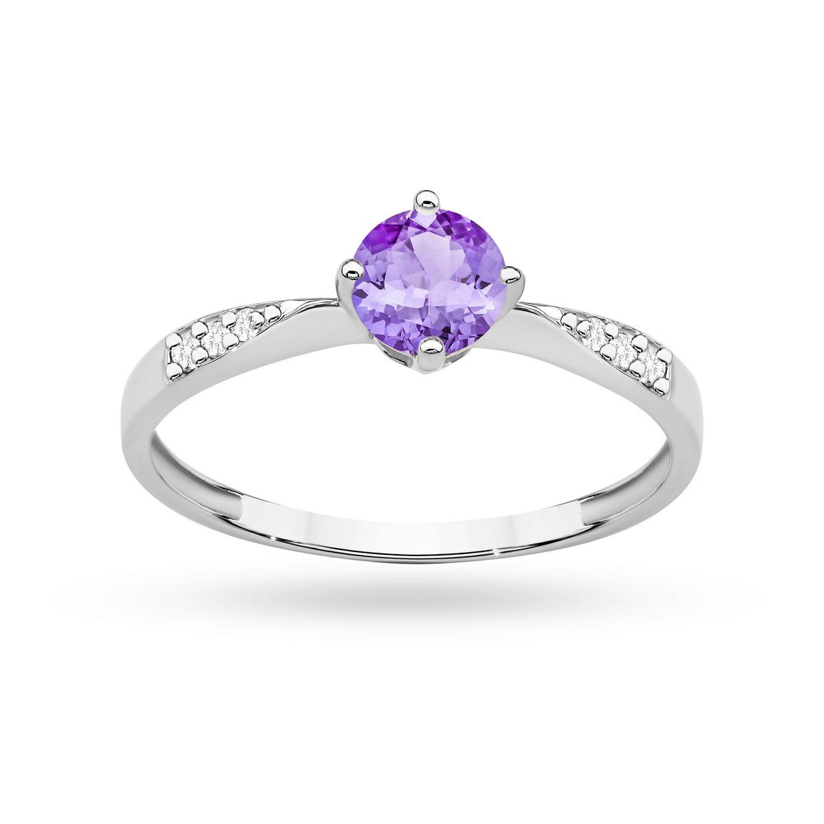 zlatý prsten s 0,50 ct tanzanitem a 0,068 ct diamanty p167-585-a0-50