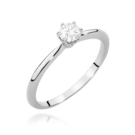 GREMARI White Gold engagement ring with Round 0.40 ct Lab-grown Diamond