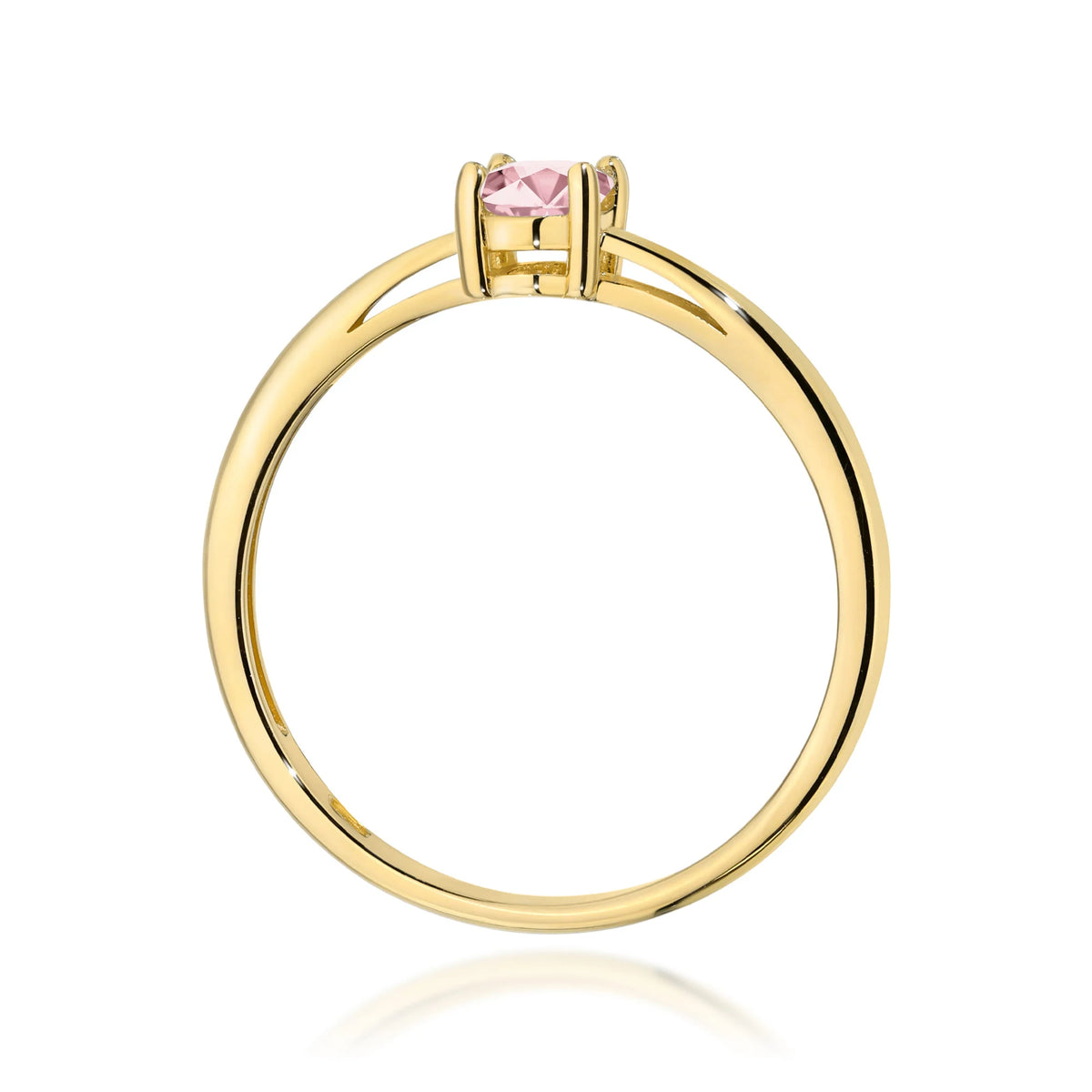 GREMARI 14K (585) Yellow Gold engagement ring with Oval 0.50 ct Lab-grown Diamond