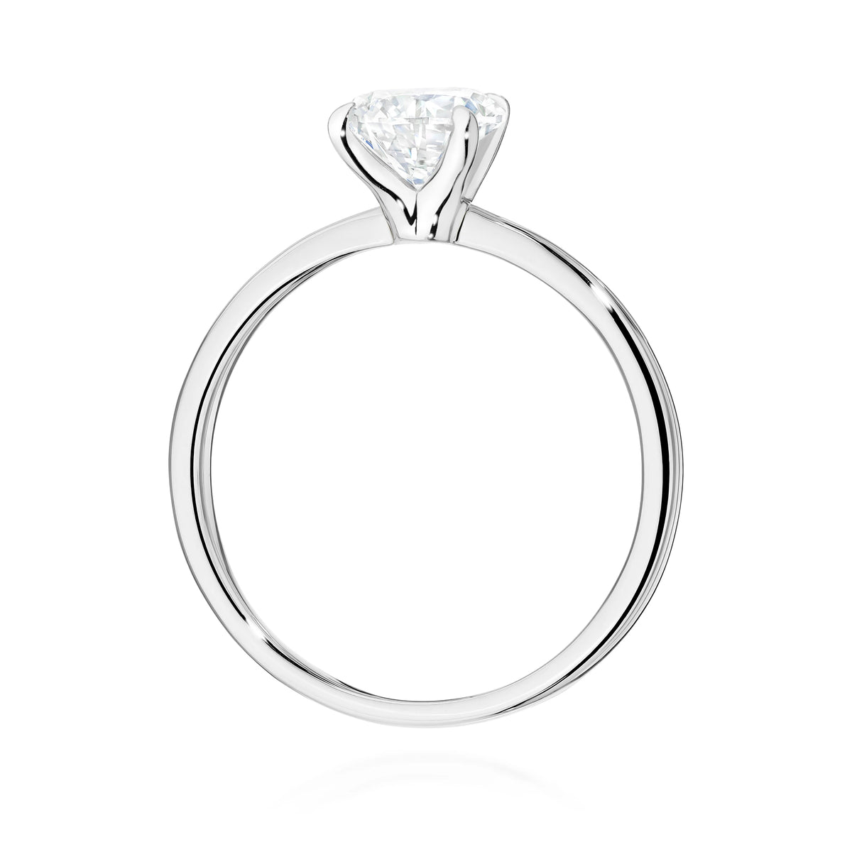 Prsten z bílého zlata s lab-grown diamantem Pear o hmotnosti 1,50 ct