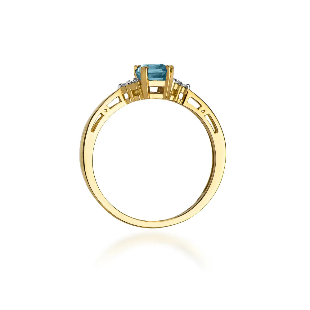 zlatý prsten s topazem 0,65 ct a diamanty w0002-tob-01