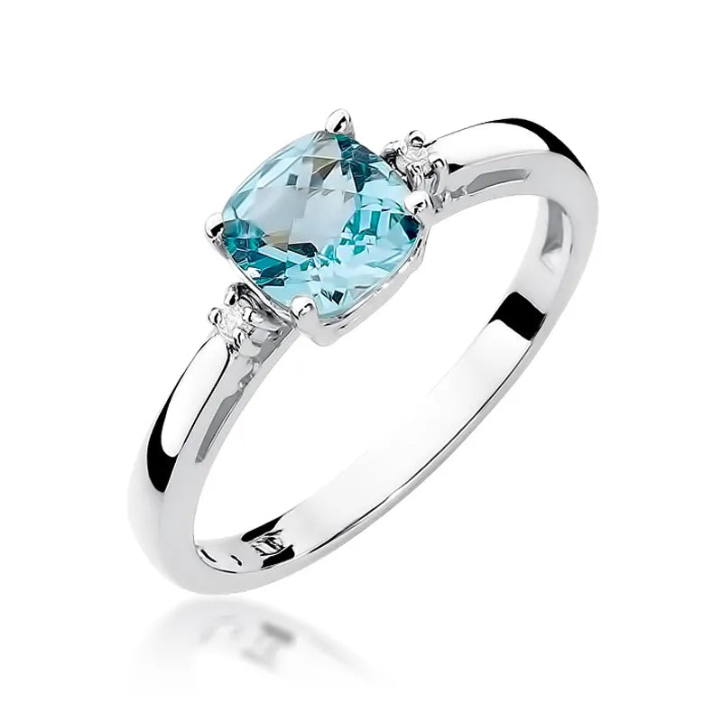 zlatý prsten s topazem 1,10 ct a diamanty w0003-tob-01