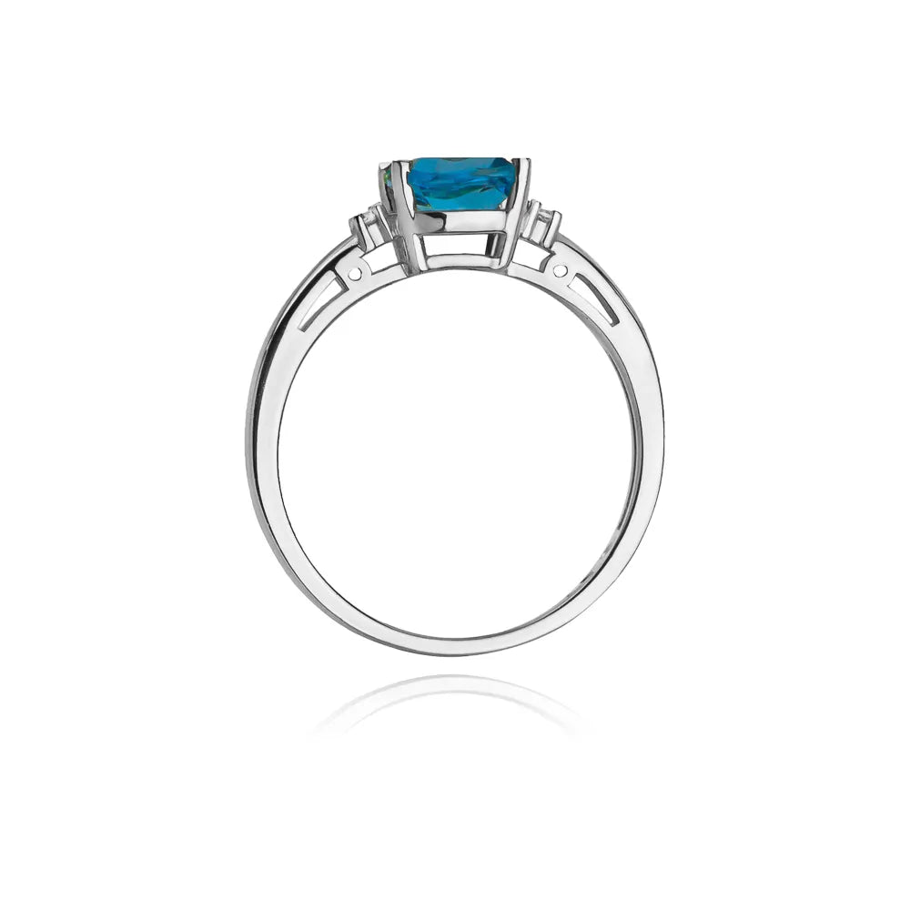 zlatý prsten s topazem 1,10 ct a diamanty w0003-tob-01