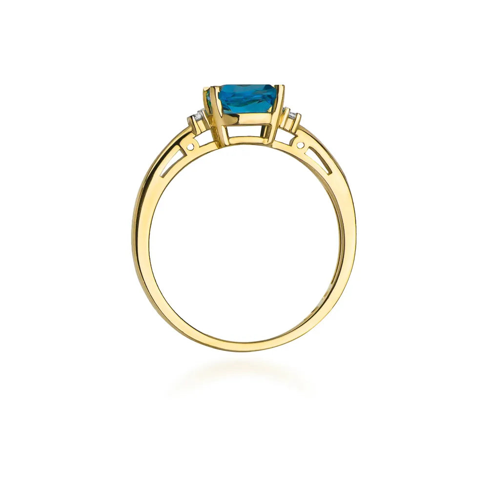 zlatý prsten s topazem 1,10 ct a diamanty w0003-tob-01