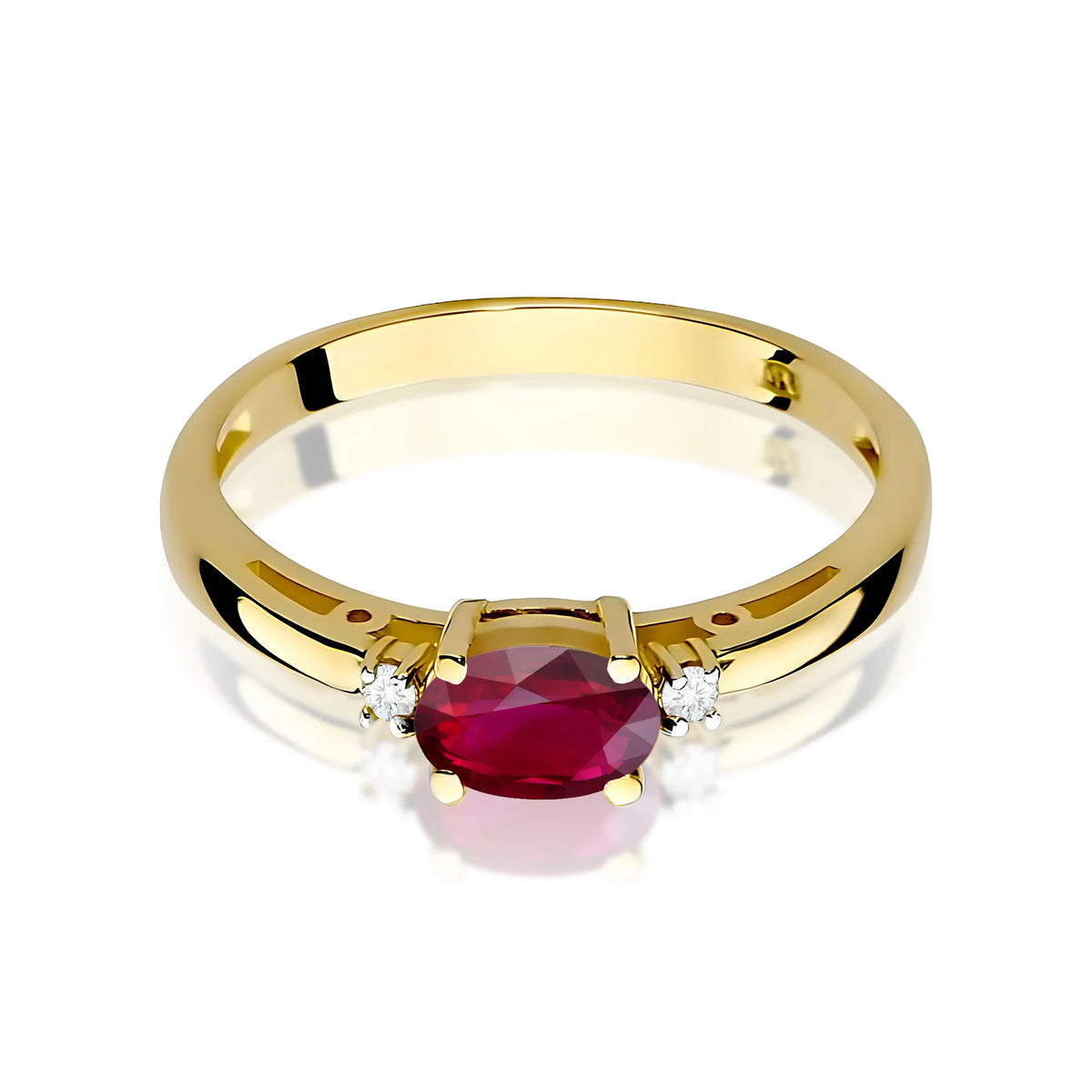 zlatý prsten s 0,60ct rubínem a 0,029ct diamanty w0006-rur-01