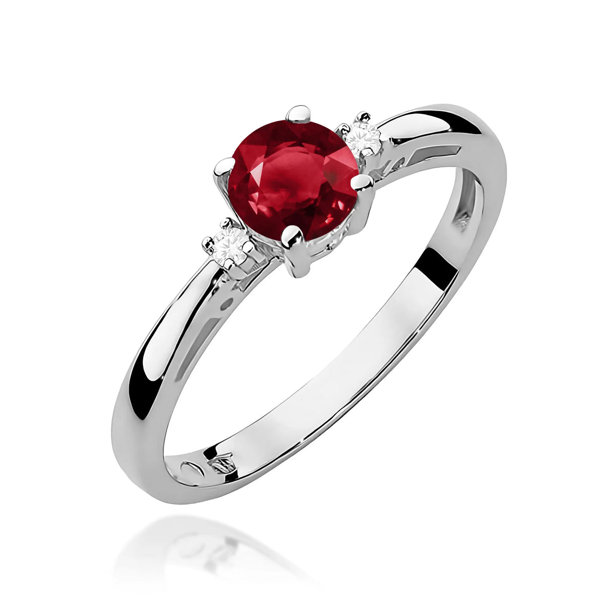 zlatý prsten s 0,60ct granátem a diamanty w0010-gar-01