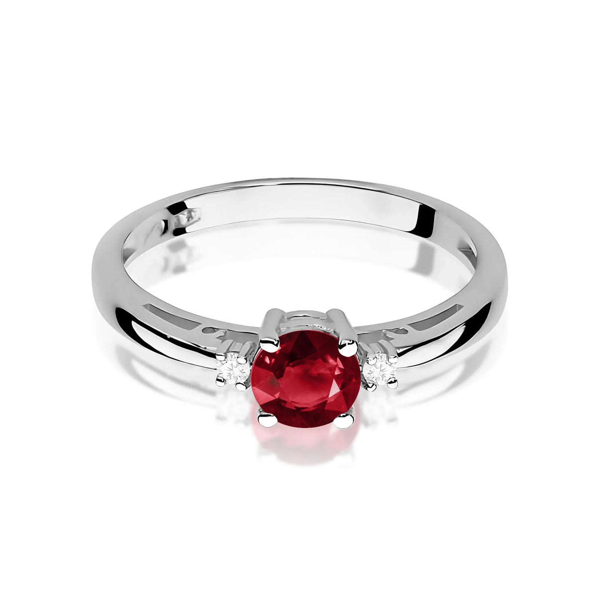 zlatý prsten s 0,60ct granátem a diamanty w0010-gar-01