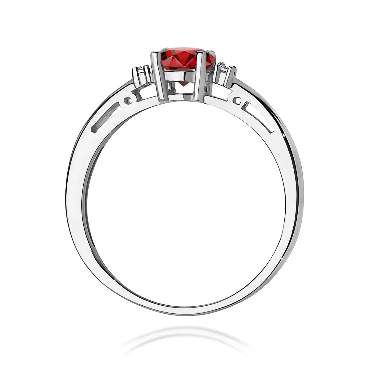 zlatý prsten s 0,60ct granátem a diamanty w0010-gar-01