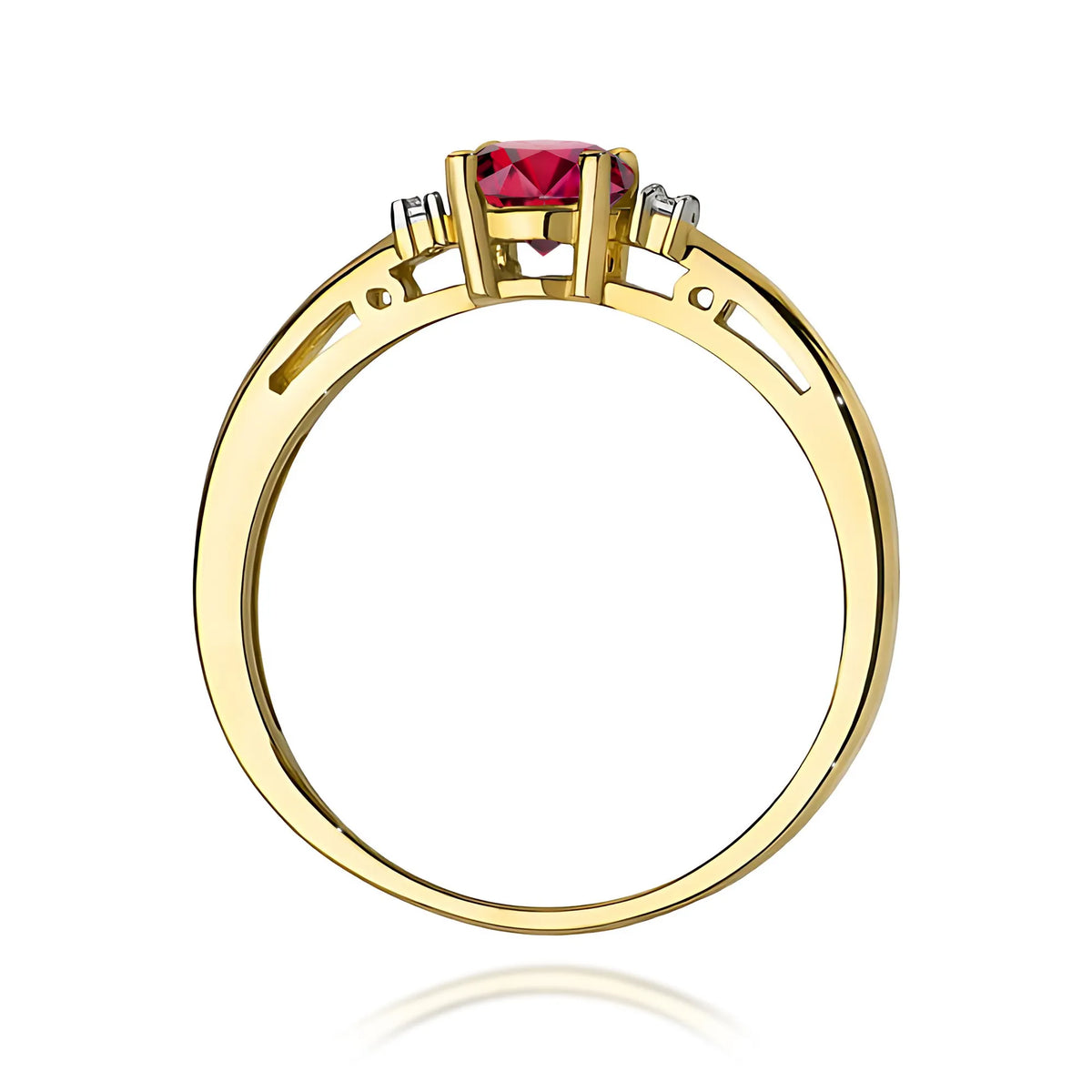 zlatý prsten s 0,60ct rubínem a diamanty w0010-rur-01