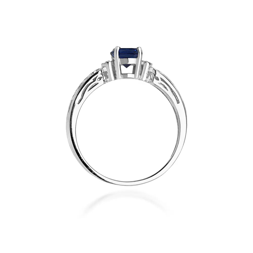 zlatý prsten s 0,50ct safírem a 0,02ct diamanty w0014-sab-01