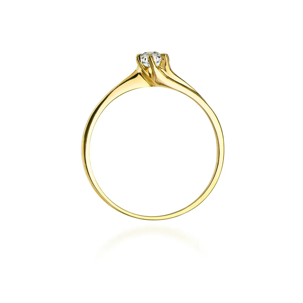 zlatý prsten s diamantem 0,10 ct w0021-diw-01