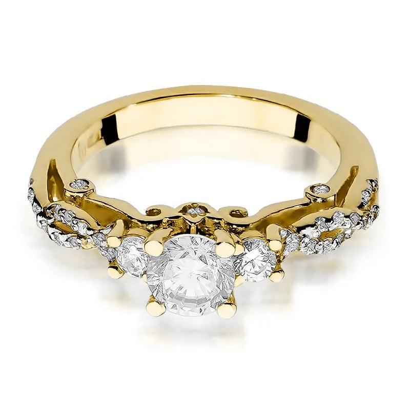zlatý prsten s diamanty 0,50 ct a 0,339 ct w0023-diw-01