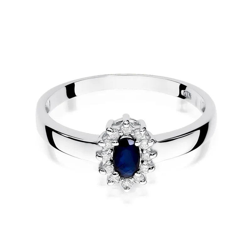 zlatý prsten s 0,30ct safírem a 0,103ct diamanty w0026-sab-01