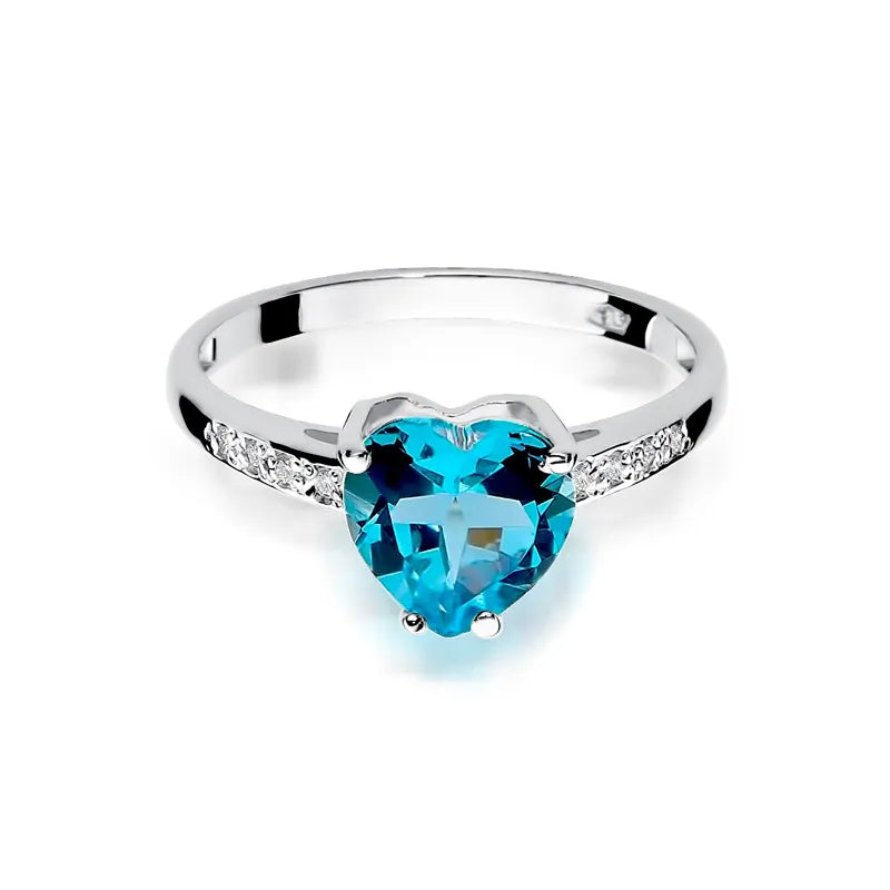 zlatý prsten s topazem 1,20 ct a diamanty 0,04 ct w0031-tob-01